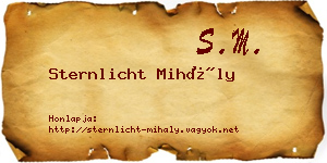 Sternlicht Mihály névjegykártya